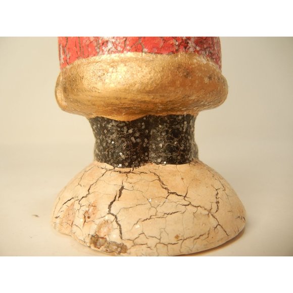 St Nickolas carved wood ornament,  6" Victorian style standing mantel ornament - Picture 4 of 6